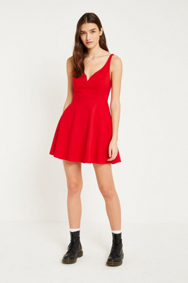 Red a Line Dress